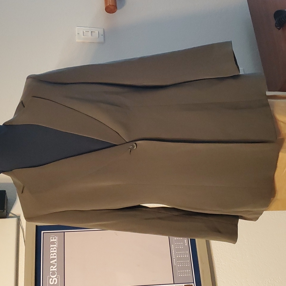Dark Taupe Timeless Jacket- Kasper - EUC